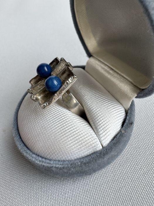 Inel din argint si lapis lazuli