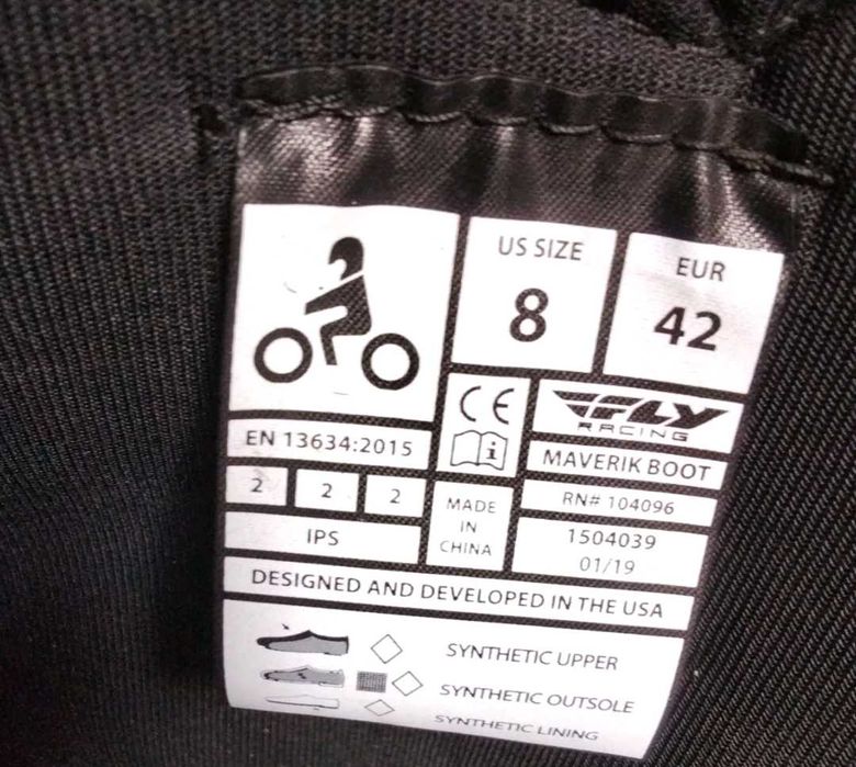Мотокрос ботуши FLY RACING EU 42 номер, като нови. Коментар