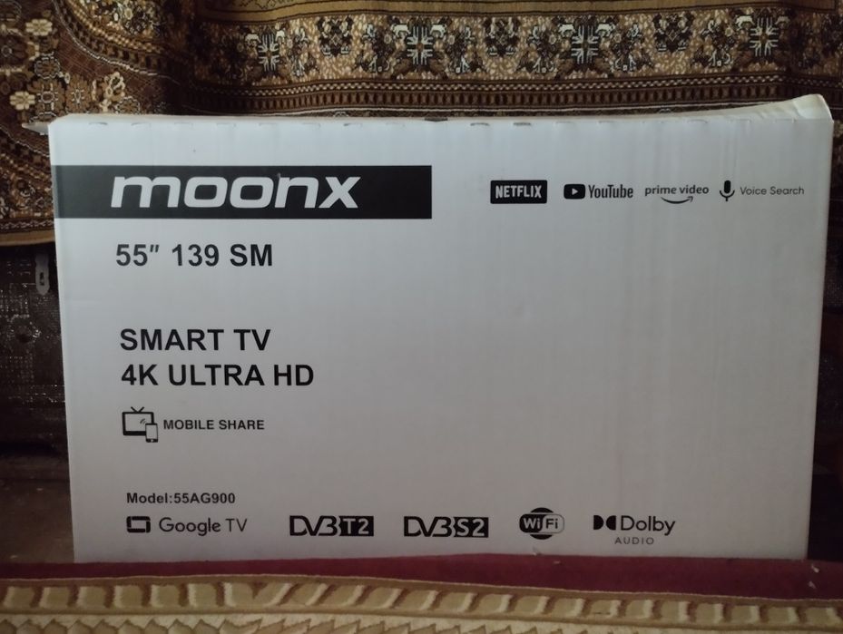 Moonx 55 tilvizor  holatiyaggi aybi ekrani singan lekin idial