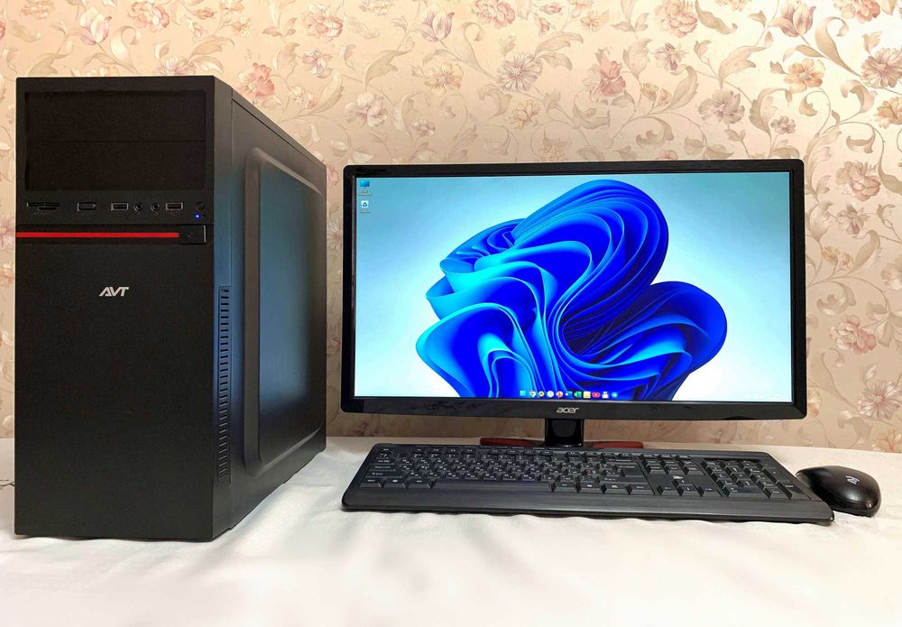 Game PC Core i3 10100/DDR4 Lexar 16GB/NVMe M.2 Kingston 256GB/Acer ”24