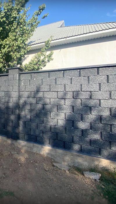 Покраска шлакоблоков