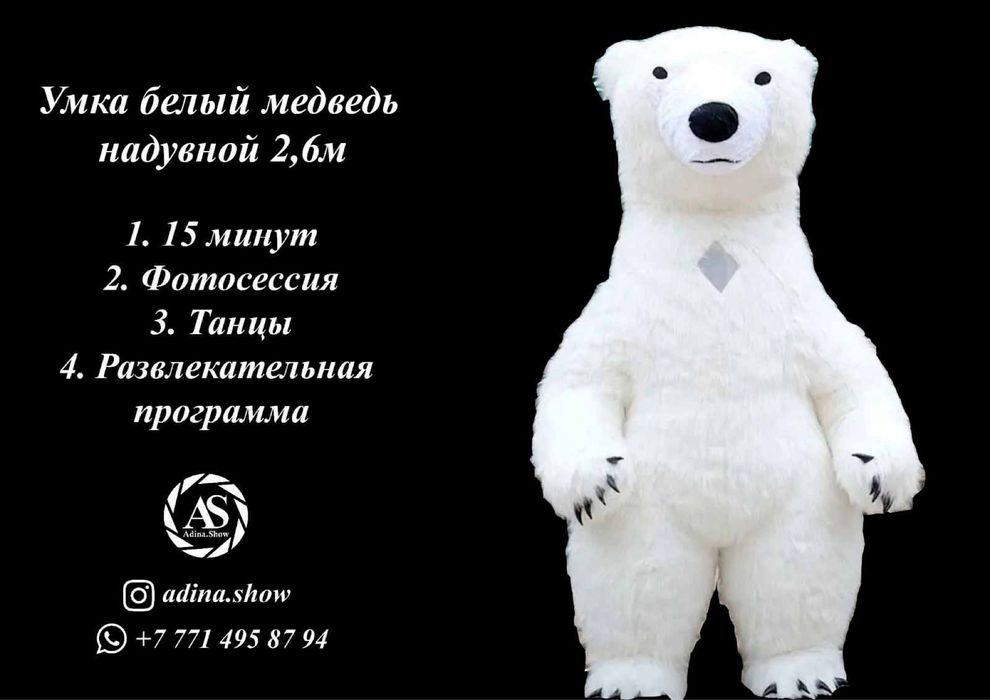 Тедди мишки на прокат Адина шоу