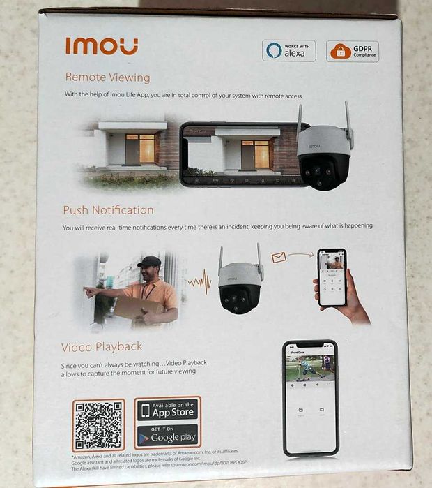 Camera supraveghere Imou Cruiser SE - Smart Auto Tracking si Zoom 16x + card 32GB Clasa 10