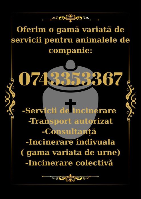 Servicii funerare animale de companie GALATI