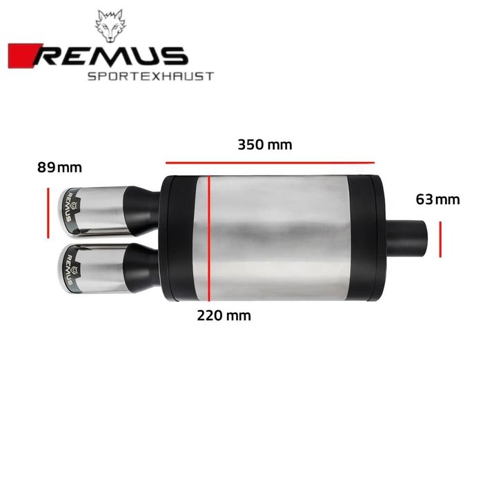 Спортивный глушитель REMUS Carbon style