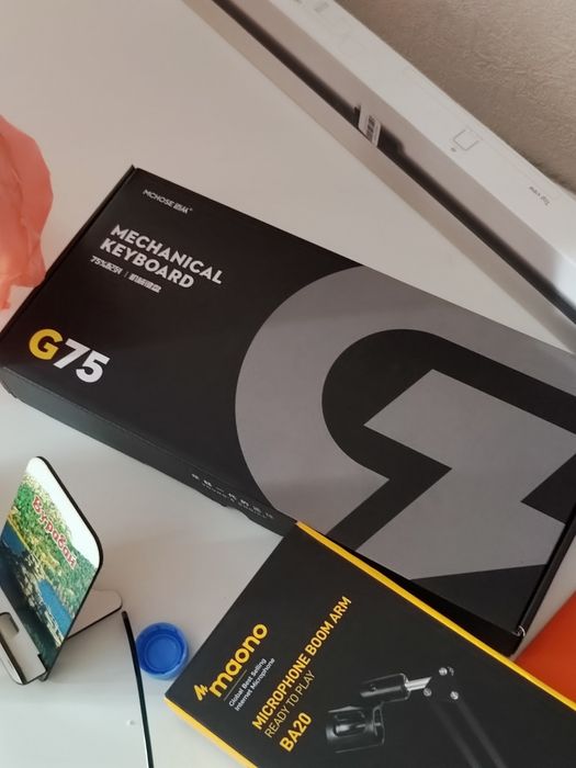 Клавиатура mchose g75 pro + кейкапы