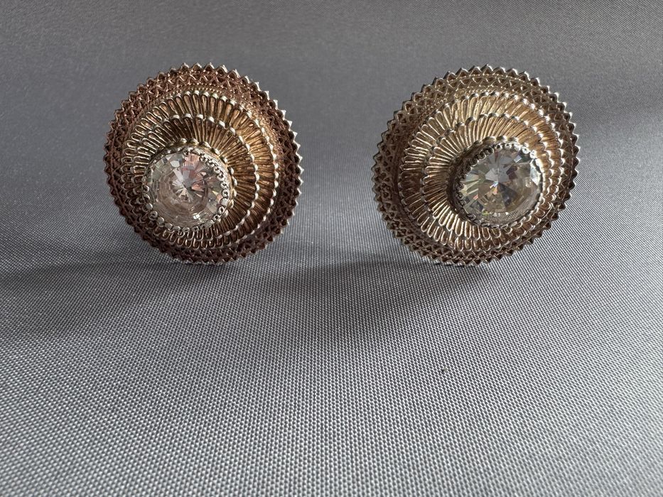 Cercei din argint si cubic zirconia