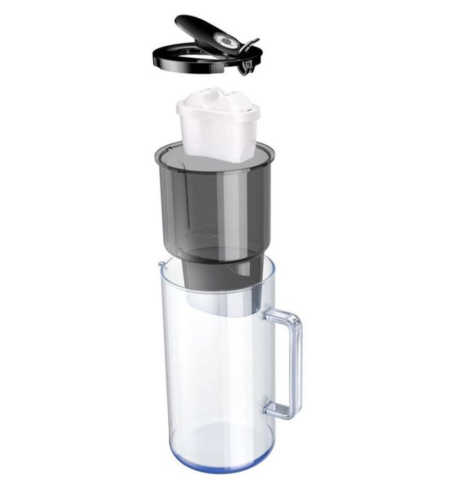 Кана за филтриране Aquaphor - Glass, 2.5 l, стъклена + филтър