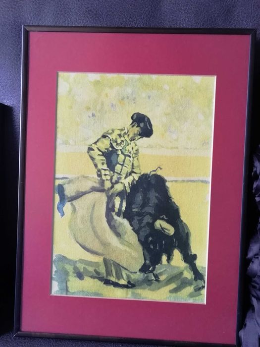 4 Картини - две с испански пейзаж и две с Корида