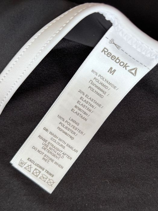 Цял черен бански Reebok