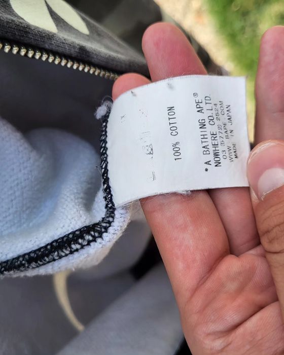 Hanorac Bape full zip camo shark glow in the dark+legit check