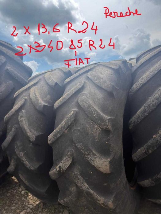 Anvelope caucucuri 420 70 R 28 si 340 85 R 24 13,6 R 24  Michelline  Fiat 80 90 Fiat 70 90 Fiat 88 94  New holland John Deere Case Claas Fendt Deutz