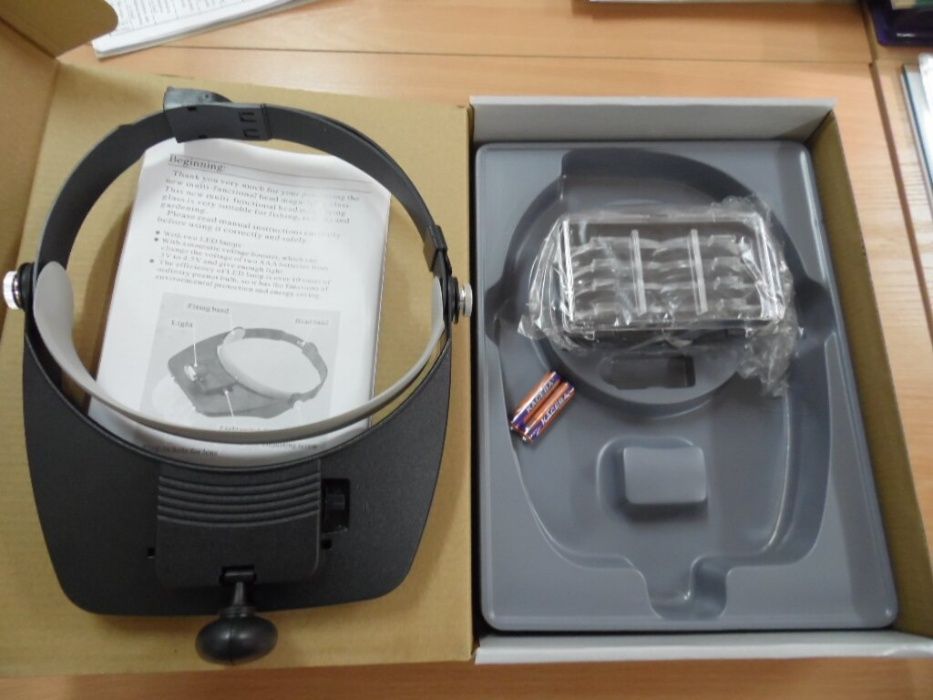 Бинокулярные очки лупа  4 шт, сменные линзы