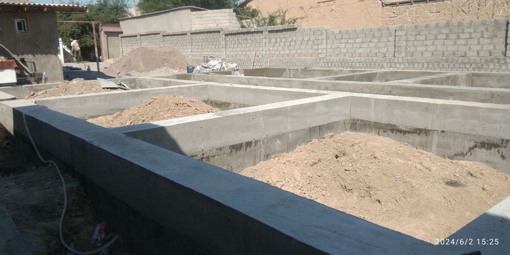 Beton quyish xizmati. Podushka, Fundament, zabor, styajka va boshqa