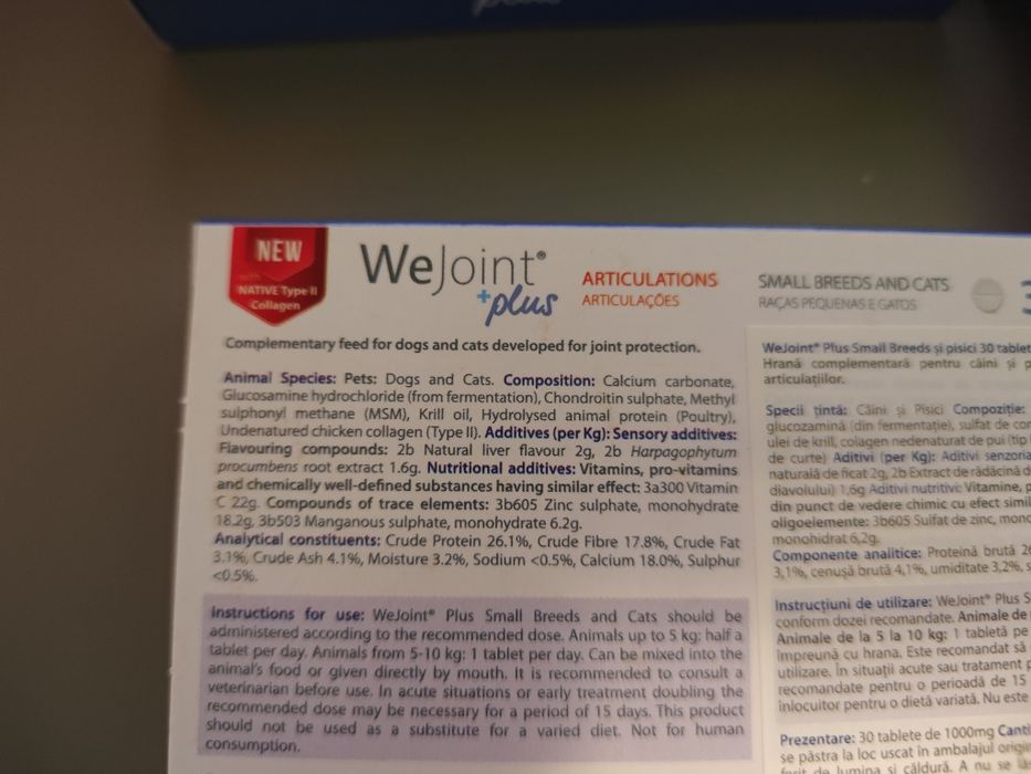 WejointPlus pentru pisici si caini