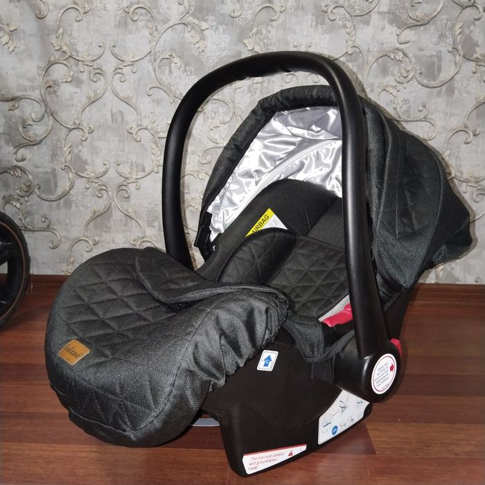 Коляска трансформер Belecoo X1, черный, золотой