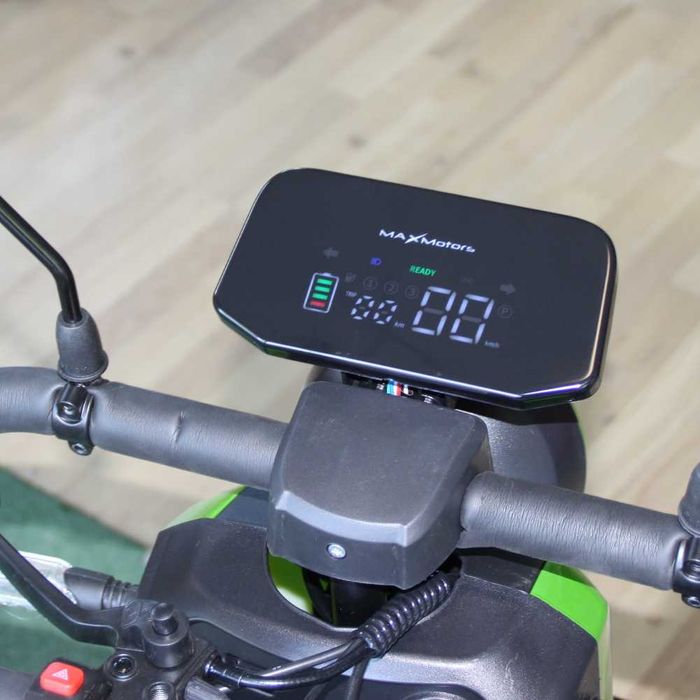 Мини триместна електрическа четириколка MaxMotors A9 GREEN, 1500W