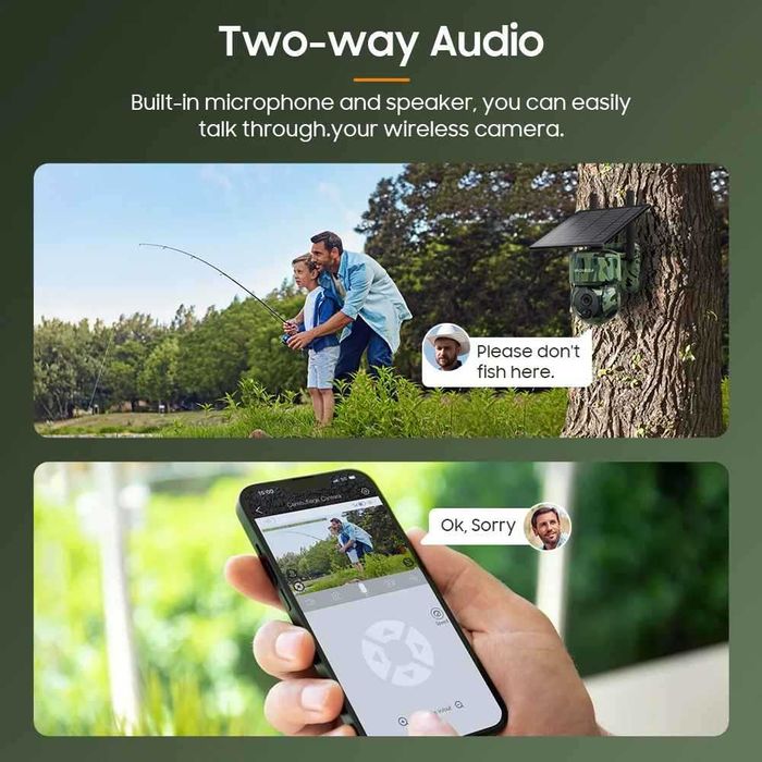 INQMEGA 5MP 4G SIM камера с GPS вградена батерия соларен панел 7800mah