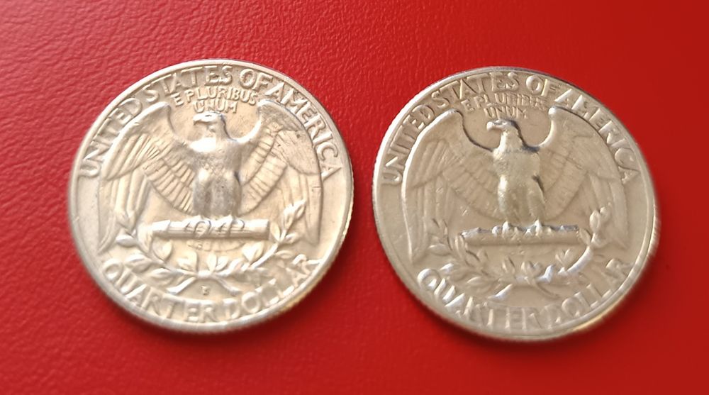 Quarter Dollar-USA-1959-1960 г.Сребро!!!