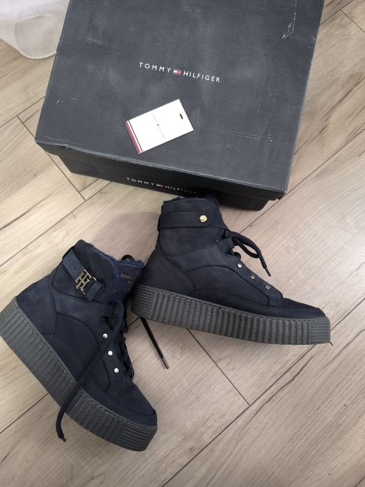 Ghete cizme imblanit Tommy Hilfiger 37 piele