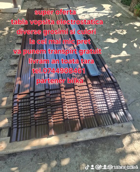 tabla cutata vopsita  zincata super oferta la tabla