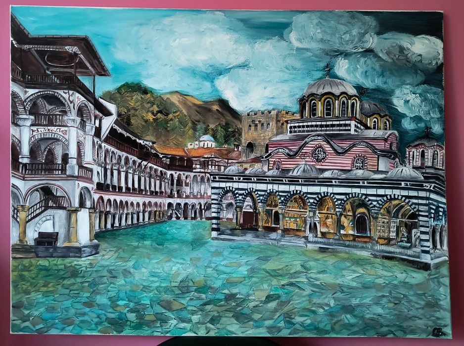 Картина на Рилския манастир