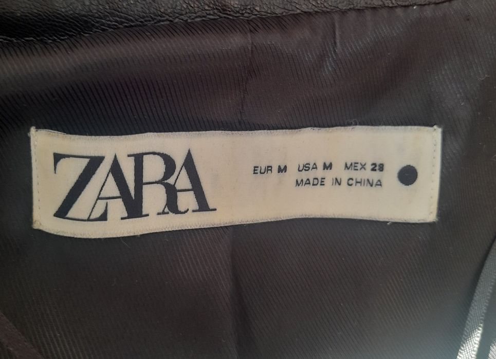 Стилен дамски кожено яке блейзър Zara