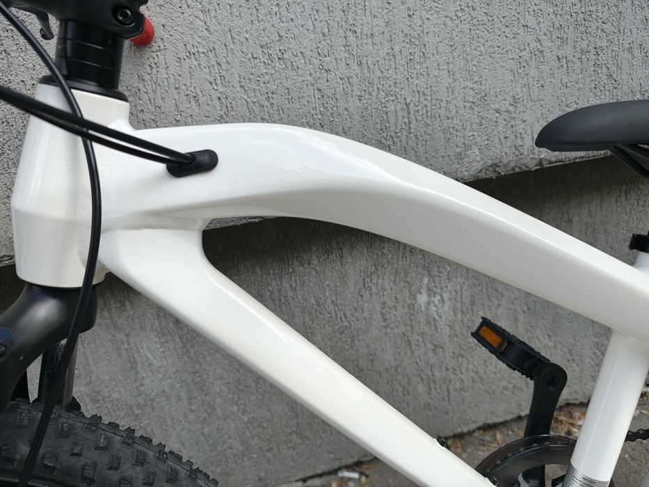 Bicicleta copii BMW JUNIOR 20 Zoll, frane disc alb perlat 6-9 ani