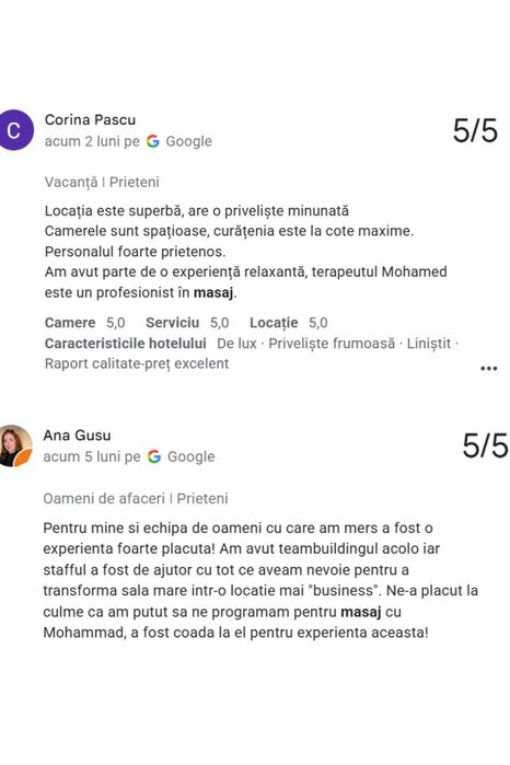Masaj relaxare Bușteni - 5 tipuri de masaj (exclusiv pentru femei)