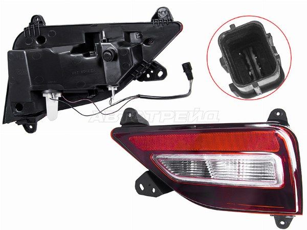Фонарь в задний бампер Hyundai Santa fe