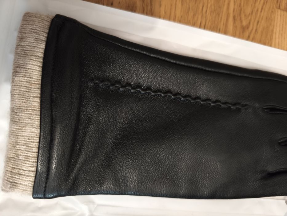 Manusi 100% cașmir interior si 100% piele moale oaie exterior, Noi, M