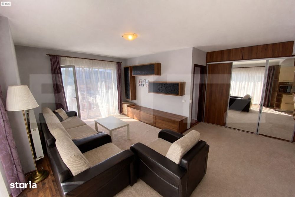 Apartament 2 camere, 55 mp, complet utilat si mobilat, etaj intermedia