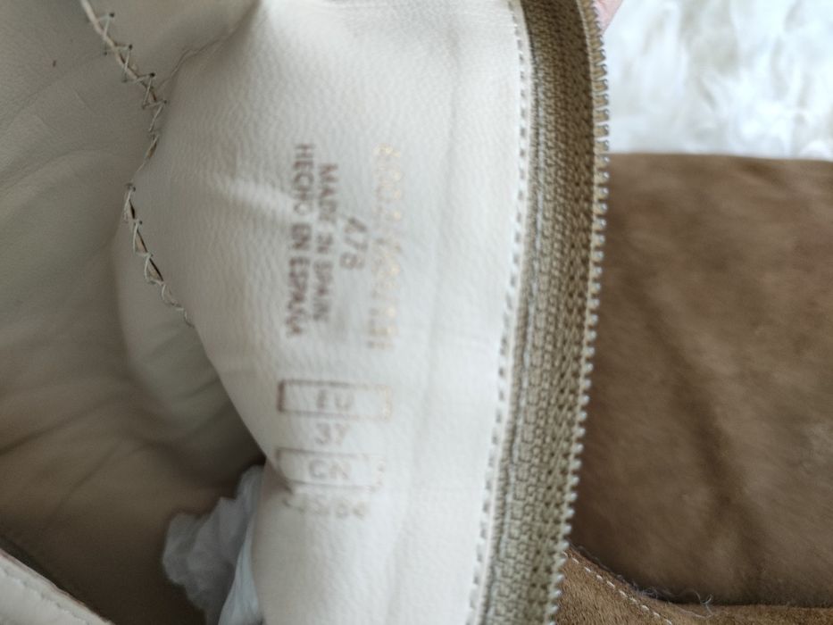 Сапоги Zara замшевые