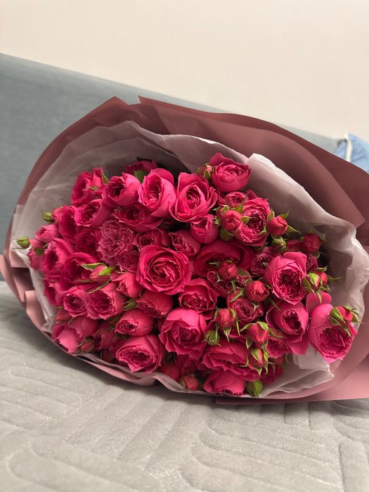 Цветы, кустовые розы