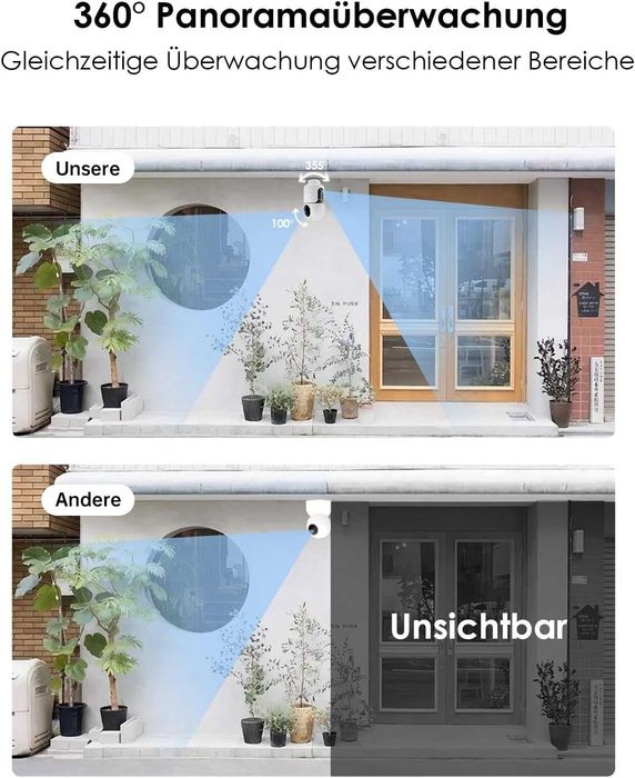 Camera WiFi de supraveghere interioară cu 2 camere 2K + 2K