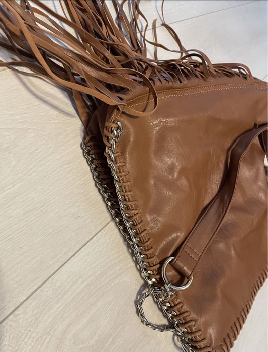Geanta vintage / retro cu franjuri