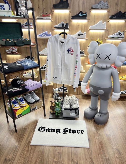 Суичър с цип Chrome Hearts  Multi Colour White