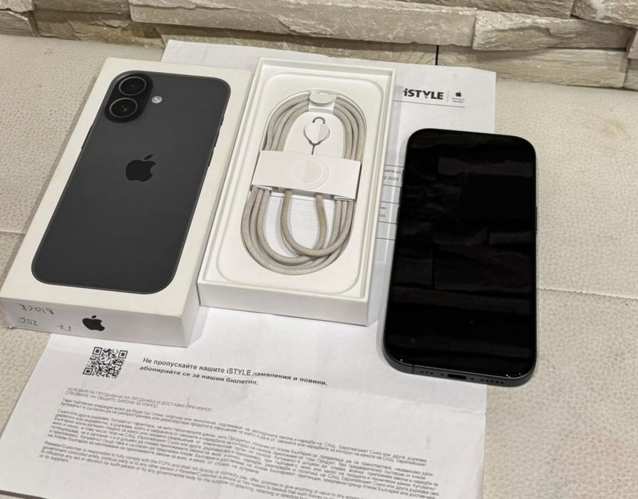 ^100% БАТЕРИЯ КАТО НОВ Iphone 17 Black 256GB 24м. ГАРАНЦИЯ