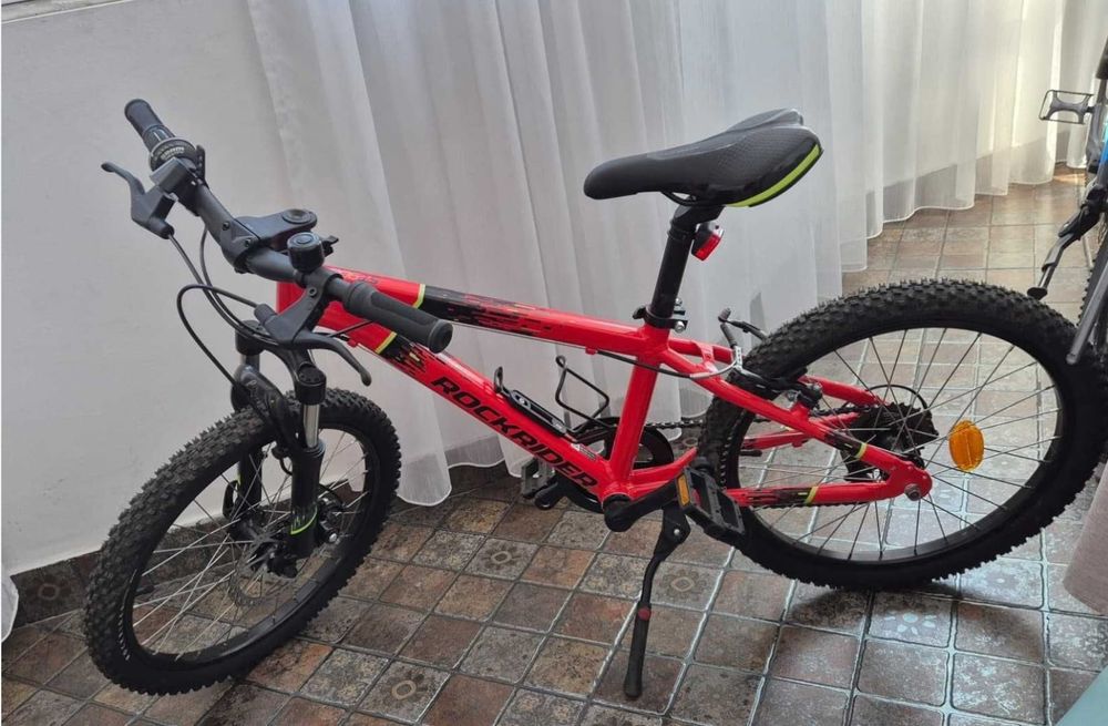 Bicicletă MTB Rockrider ST900 20" Roșu Copii 6-9 ani - ROCKRIDER