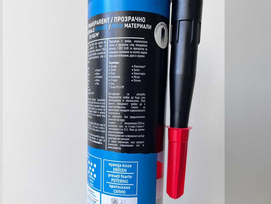 Ново монтажно лепило Soudal T-Rex Glue 310гр