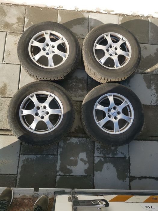 Vând jante aliaj cu anvelope de iarnă, 6.5Jx16 H2 ET 38.