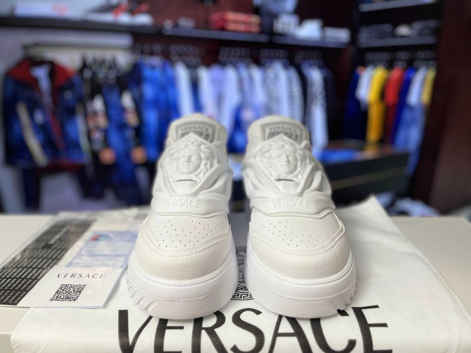 [Premium Quality] Adidasi/sneakers barbati Versace Odissea Full White