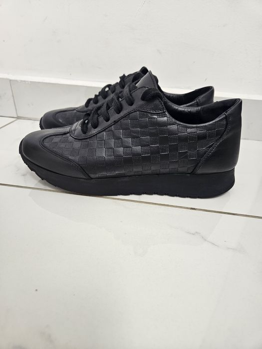 Sneakers / Pantofi sport Bigotti din piele naturală 100% – Negri