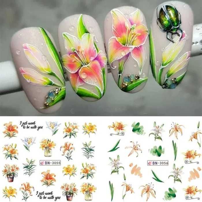 Водни стикери за нокти / Водни лепенки за нокти