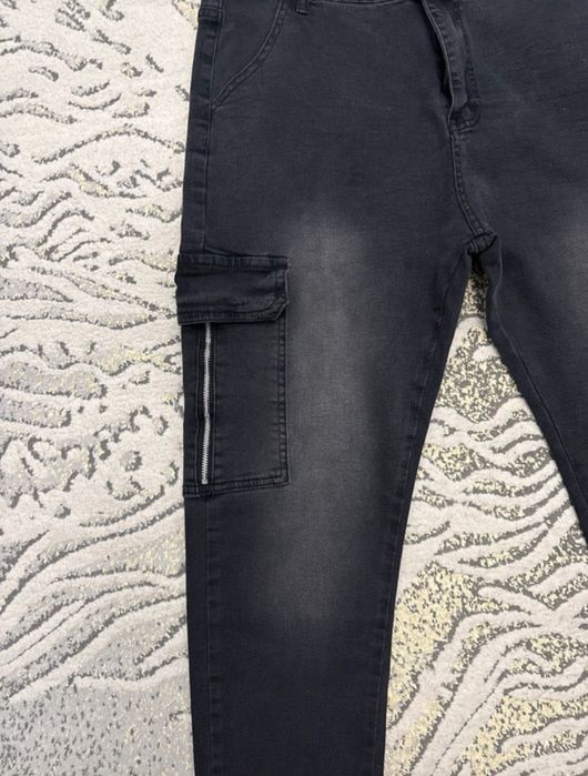 Blugi slim cargo