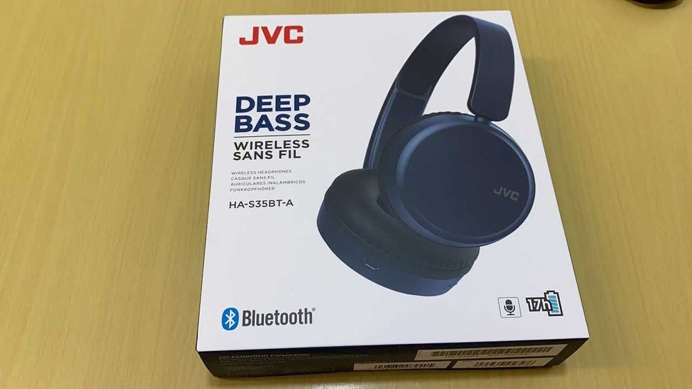 Casti wireless Bluetooth JVC HA-S35BT pe ureche microfon nou Sigilat