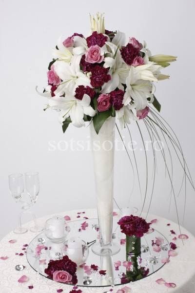 Suport aranjament floral, Vaze 60 cm inaltime