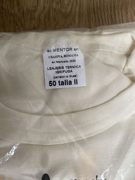 Lenjerie militara termica ignifuga 50/2 52/2 sigilata