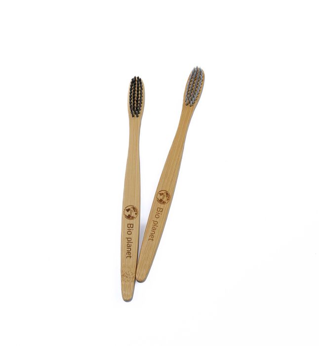 Бамбукова четка за зъби с нано сребро за деца/възрастни и с активен въглен