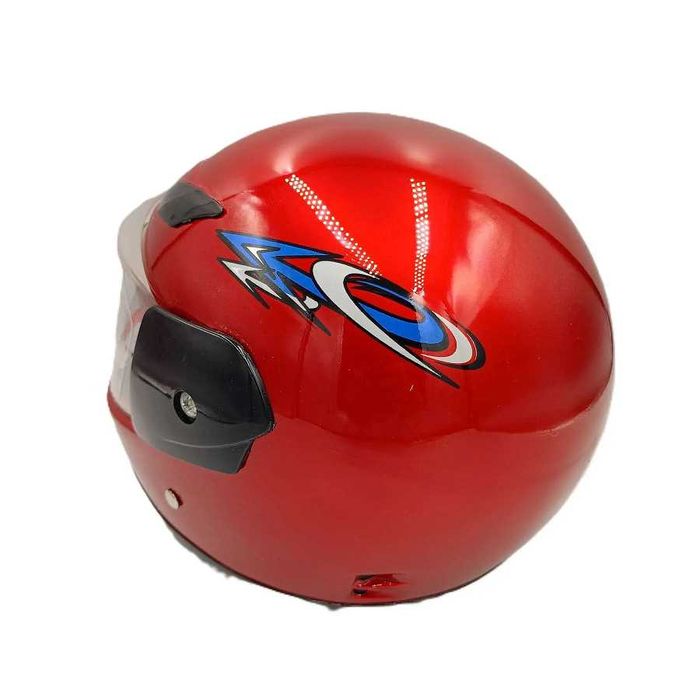 Детска каска за Мотор/Скутер/Мотопед Черна/Червена